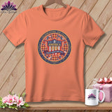 MyDesigns Physical Item S / Heather Sunset America's Favorite Fabric Artist ~ Celebrating 250 Years Quilter ~ Relaxed Fit Tee