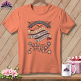 MyDesigns Physical Item S / Heather Sunset America's Quilters 250 Years of Stars Stories & Stitches Patriotic Quilting ~ Relaxed Fit Tee