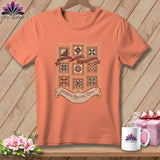 MyDesigns Physical Item S / Heather Sunset America's Quilting Legacy 250 Years of Threads and Traditions ~ Relaxed Fit Tee