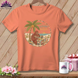 MyDesigns Physical Item S / Heather Sunset Big Foot Still Stitching in Paradise ~ Relaxed Fit Tee