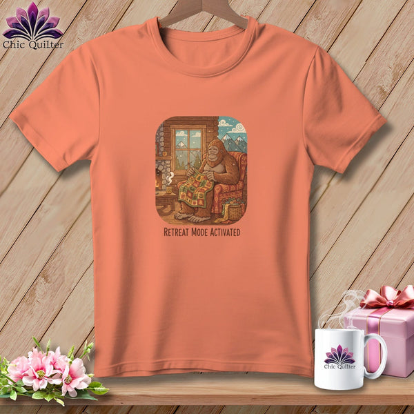 MyDesigns Physical Item S / Heather Sunset Big's Retreat Mode Activated ~ Relaxed Fit Tee