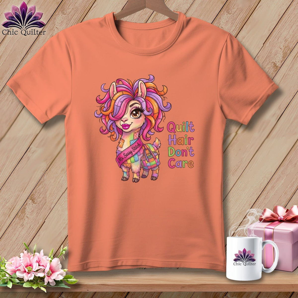 MyDesigns Physical Item S / Heather Sunset Big Stitches Big Heart ~ Relaxed Fit Tee