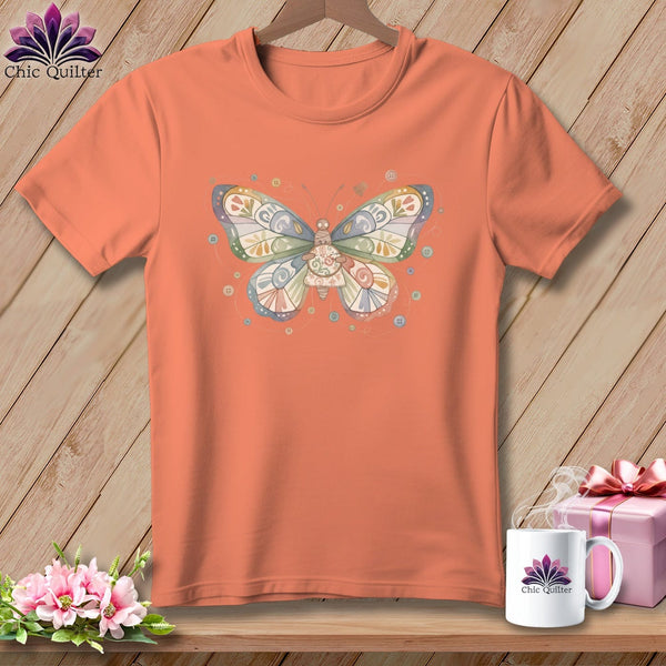 MyDesigns Physical Item S / Heather Sunset Butterfly Whispers ~ Relaxed Fit Tee