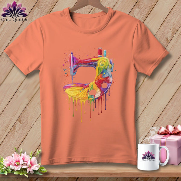 MyDesigns Physical Item S / Heather Sunset Dripping with Color ~ Relaxed Fit Tee