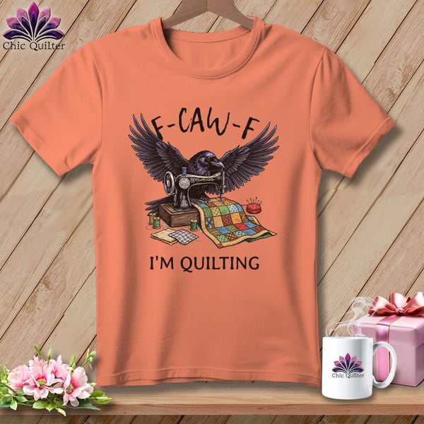 MyDesigns Physical Item S / Heather Sunset F ~ CAW ~ F ~ I’m Quilting in Color ~ Relaxed Fit Tee