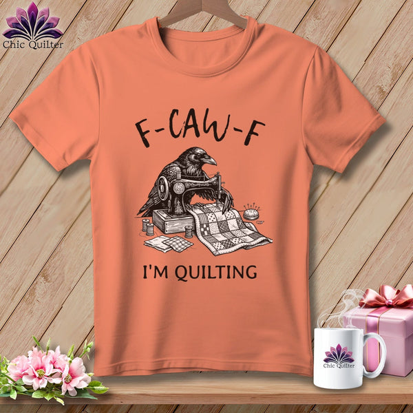 MyDesigns Physical Item S / Heather Sunset F ~ CAW ~ F ~ I’m Quilting ~ Relaxed Fit Tee