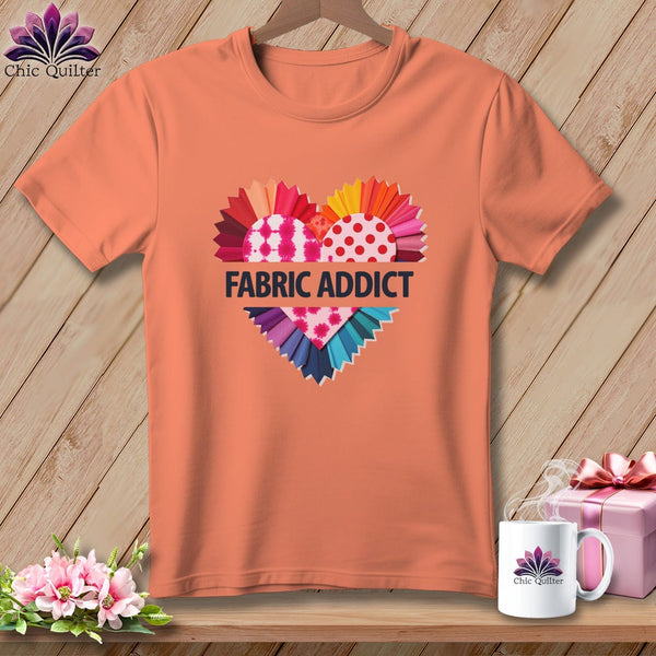 MyDesigns Physical Item S / Heather Sunset Fabric Adict ~ Relaxed Fit Tee