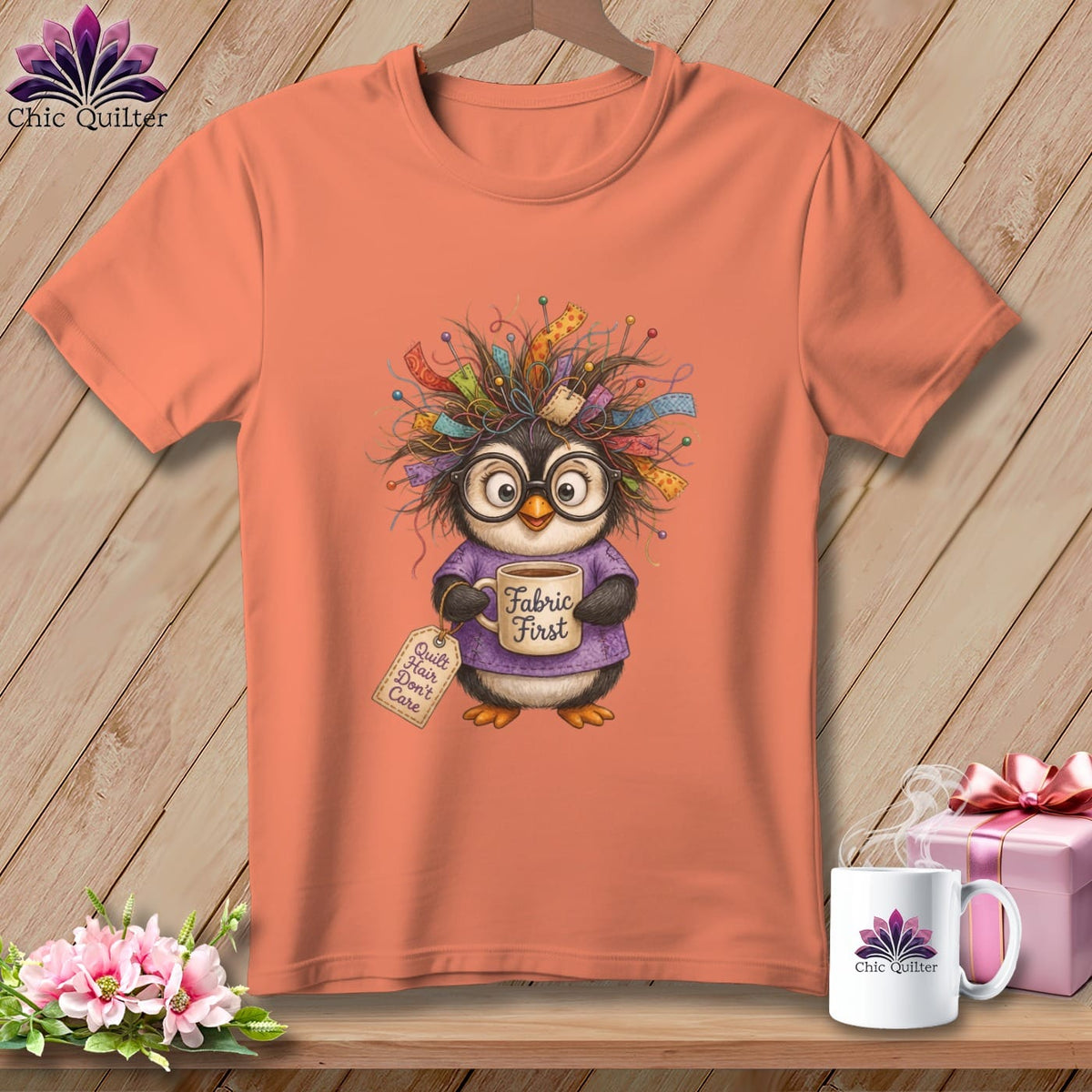 MyDesigns Physical Item S / Heather Sunset Fabric First, Everything Else Later ~ Relaxed Fit Tee