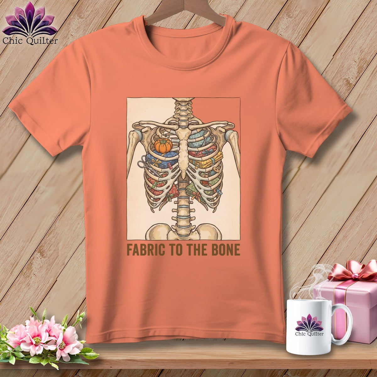 MyDesigns Physical Item S / Heather Sunset Fabric to the Bone ~ Relaxed Fit Tee