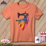 MyDesigns Physical Item S / Heather Sunset Feathered Rainbow ~ Relaxed Fit Tee