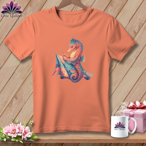 MyDesigns Physical Item S / Heather Sunset Flippin Around Quilter ~ Relaxed Fit Tee