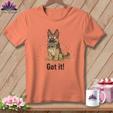 MyDesigns Physical Item S / Heather Sunset German Shepherd Helper ~ Relaxed Fit Tee