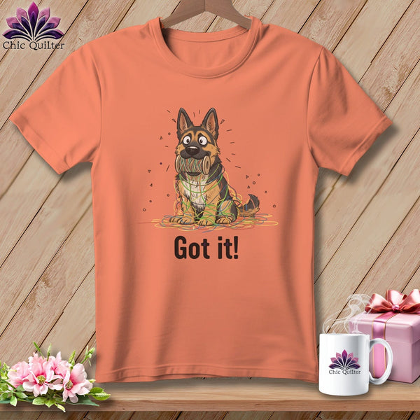 MyDesigns Physical Item S / Heather Sunset German Shepherd Helper ~ Relaxed Fit Tee