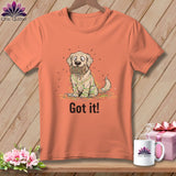 MyDesigns Physical Item S / Heather Sunset Golden Retriever Helper ~ Relaxed Fit Tee
