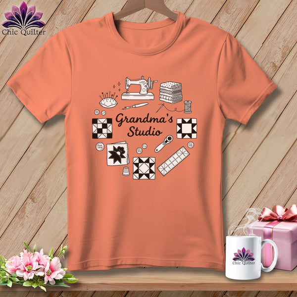 MyDesigns Physical Item S / Heather Sunset Grandma’s Studio ~ Relaxed Fit Tee