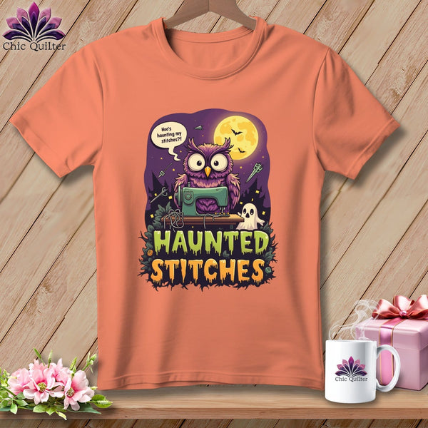 MyDesigns Physical Item S / Heather Sunset Haunted Stitches ~ Relaxed Fit Tee