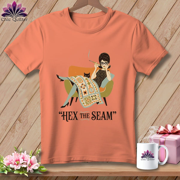MyDesigns Physical Item S / Heather Sunset Hex The Seam ~ Relaxed Fit Tee