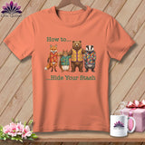 MyDesigns Physical Item S / Heather Sunset How to… Hide Your Stash ~ Relaxed Fit Tee