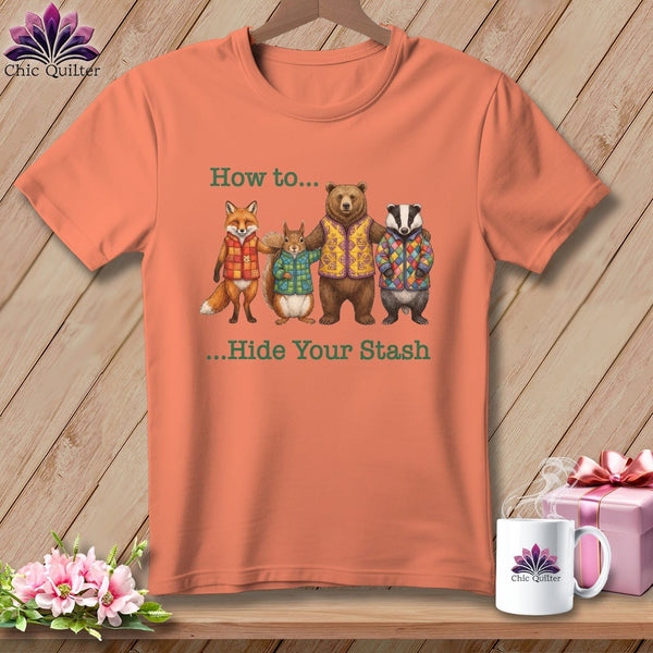 MyDesigns Physical Item S / Heather Sunset How to… Hide Your Stash ~ Relaxed Fit Tee
