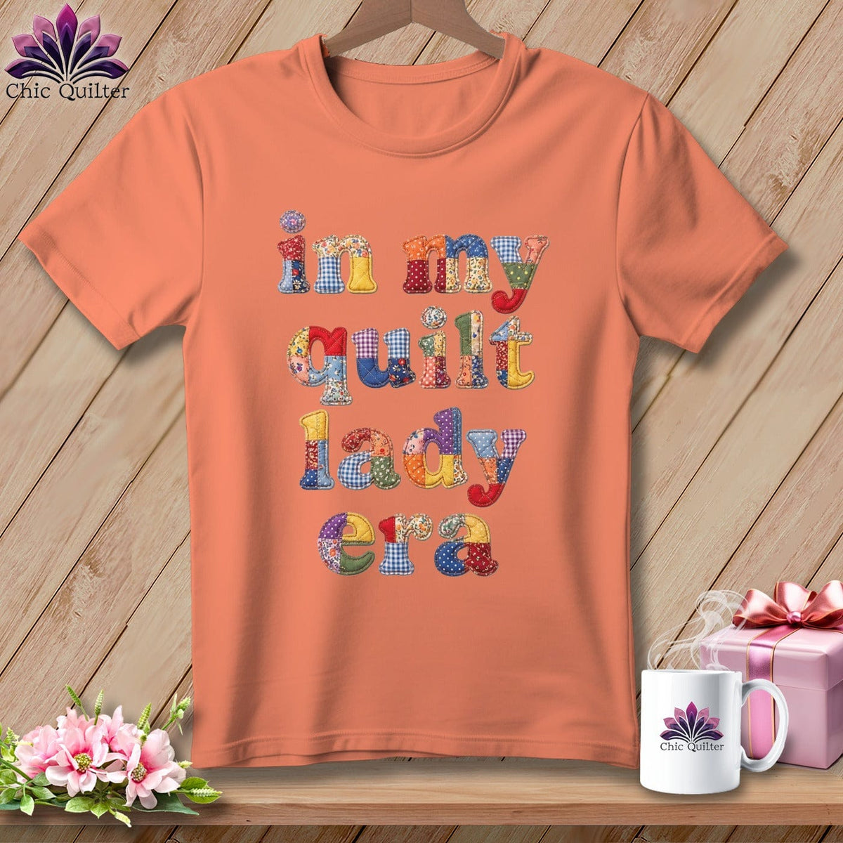 MyDesigns Physical Item S / Heather Sunset In My Quilt Lady Era ~ Relaxed Fit Tee