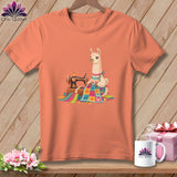 MyDesigns Physical Item S / Heather Sunset LaMama is Stitching - Back Off! ~ Relaxed Fit Tee
