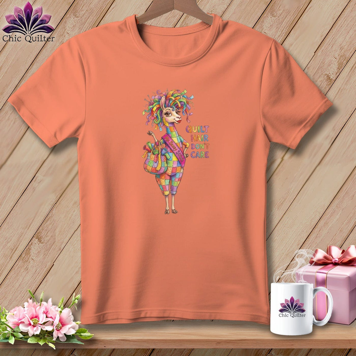 MyDesigns Physical Item S / Heather Sunset Llama Fashion ~ Relaxed Fit Tee