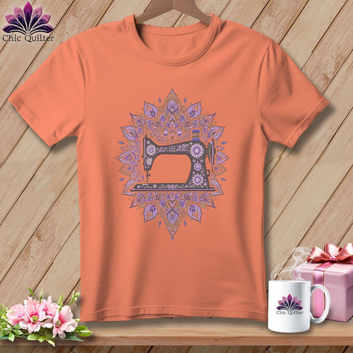 MyDesigns Physical Item S / Heather Sunset Mandala Maker ~ Relaxed Fit Tee