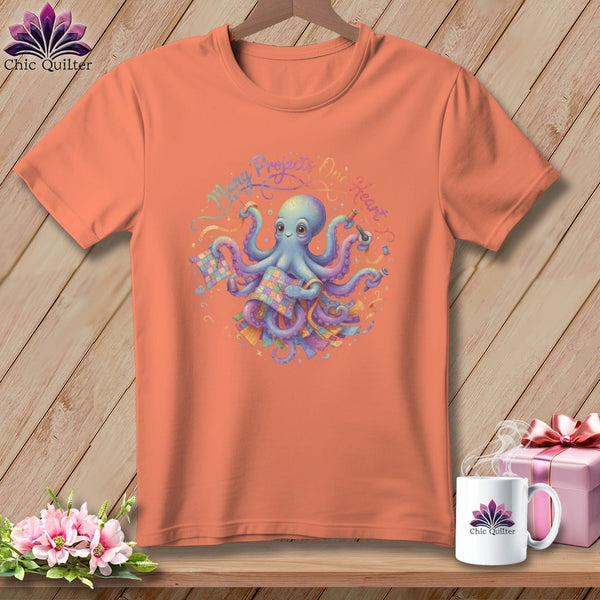 MyDesigns Physical Item S / Heather Sunset Many Projects One Heart ~ Relaxed Fit Tee