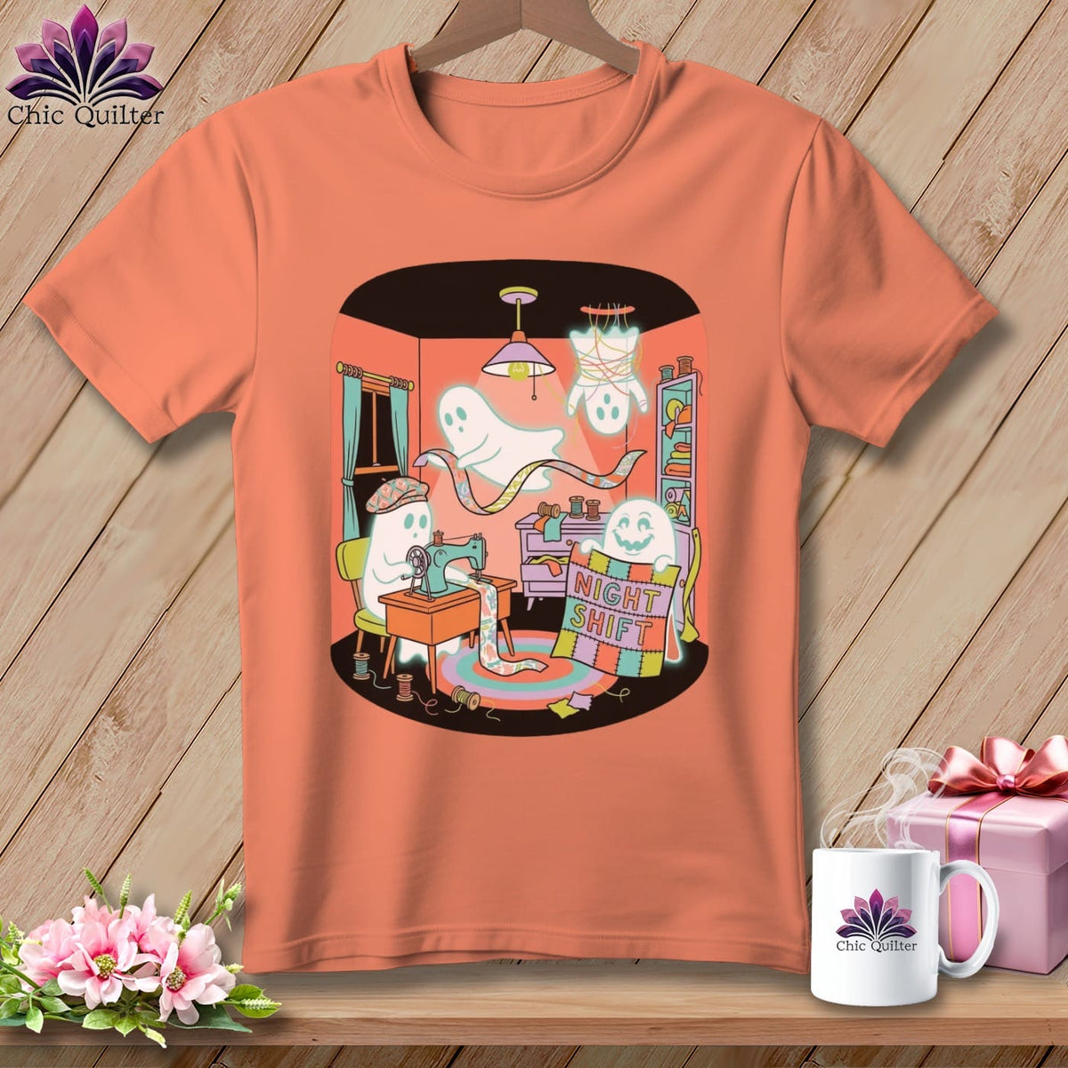 MyDesigns Physical Item S / Heather Sunset Night Shift ~ Pendant Lamp ~ Relaxed Fit Tee