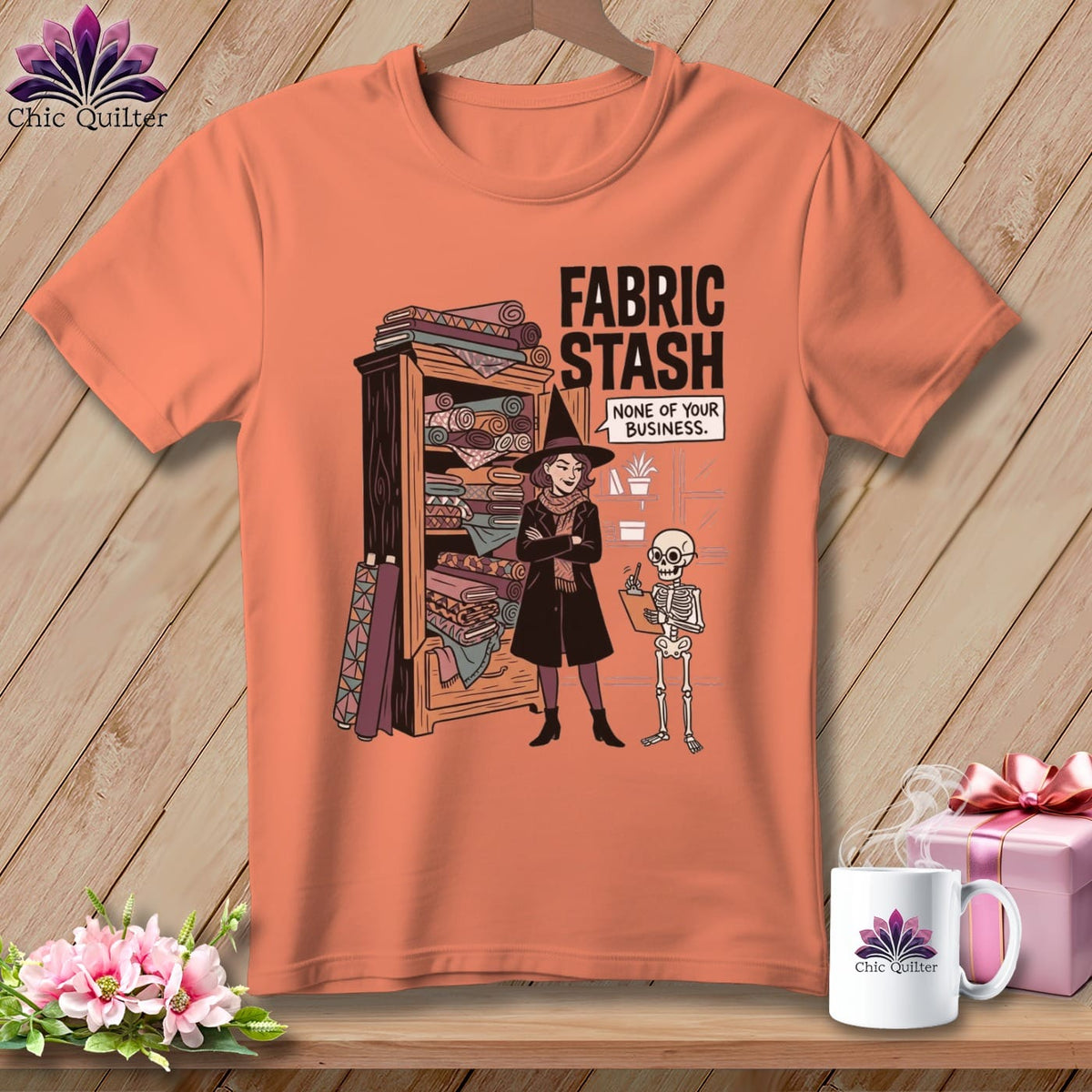 MyDesigns Physical Item S / Heather Sunset None Of Your Business. ~ Relaxed Fit Tee