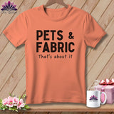 MyDesigns Physical Item S / Heather Sunset Pets & Fabric ~ That’s About It ~ Relaxed Fit Tee