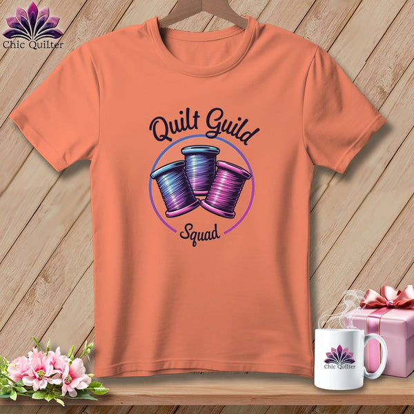 MyDesigns Physical Item S / Heather Sunset Quilt Guild Squad ~ Relaxed Fit Tee