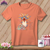 MyDesigns Physical Item S / Heather Sunset Quilt Hair Don’t Care ~ Chaos Finch ~ Relaxed Fit Tee