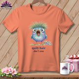 MyDesigns Physical Item S / Heather Sunset Quilt Hair Don’t Care ~ Frizzle Mae ~ Relaxed Fit Tee