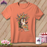 MyDesigns Physical Item S / Heather Sunset Quilting on Vacation ~ Relaxed Fit Tee