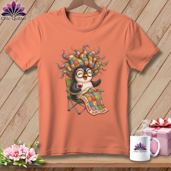MyDesigns Physical Item S / Heather Sunset Quilting on Vacation ~ Relaxed Fit Tee