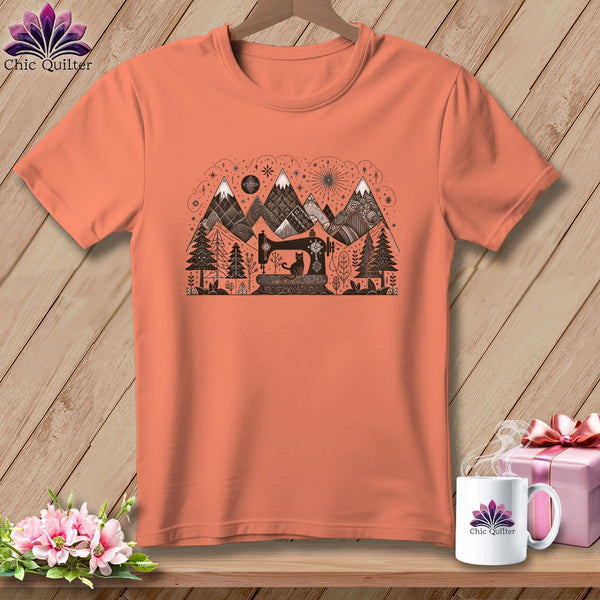 MyDesigns Physical Item S / Heather Sunset Quited Kitty Nights ~ Relaxed Fit Tee