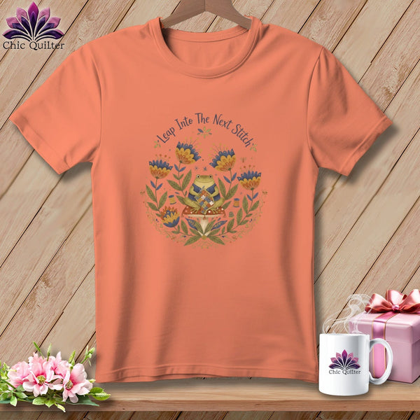 MyDesigns Physical Item S / Heather Sunset Ribbit Stitches ~ Relaxed Fit Tee