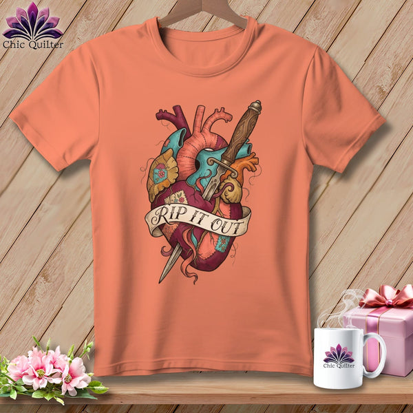 MyDesigns Physical Item S / Heather Sunset Rip It Out ~ Relaxed Fit Tee