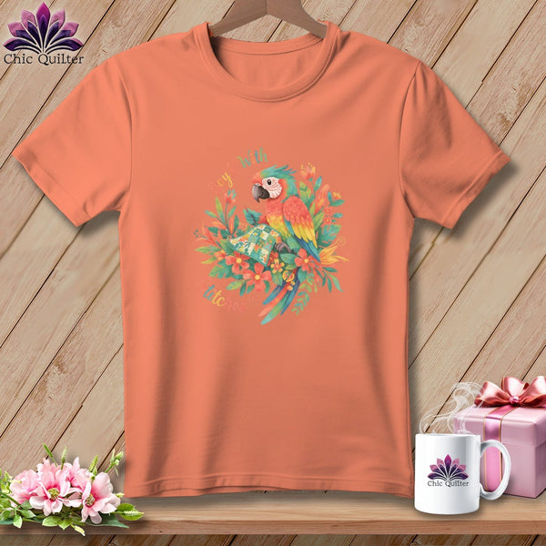MyDesigns Physical Item S / Heather Sunset Say It With Stitches ~ Relaxed Fit Tee