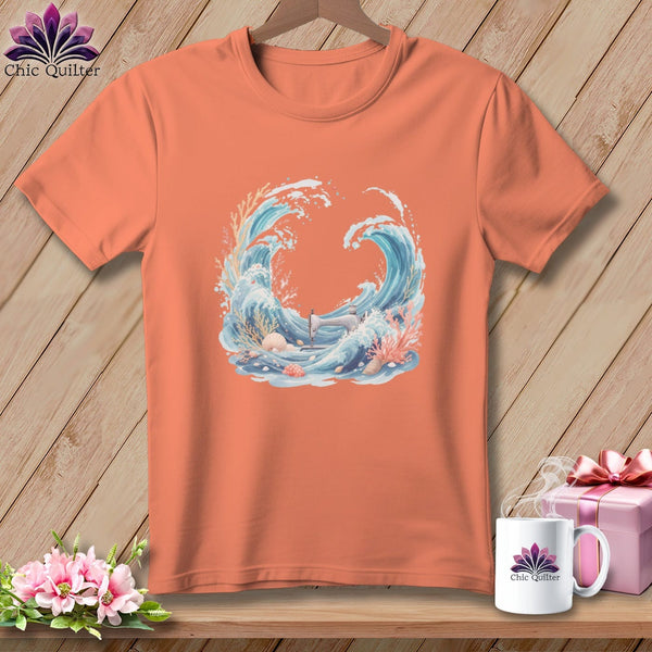 MyDesigns Physical Item S / Heather Sunset Seaside Sewing ~ Relaxed Fit Tee