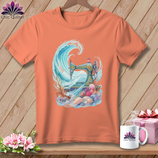 MyDesigns Physical Item S / Heather Sunset Seaside Stitcher ~ Relaxed Fit Tee