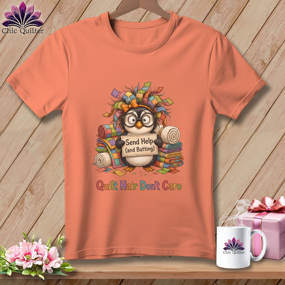 MyDesigns Physical Item S / Heather Sunset Send Help (and Batting!) ~ Relaxed Fit Tee
