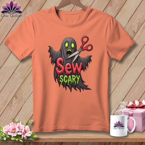 MyDesigns Physical Item S / Heather Sunset Sew Scary ~ Relaxed Fit Tee