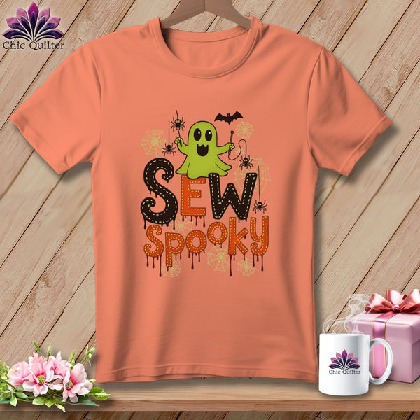 MyDesigns Physical Item S / Heather Sunset Sew Spooky ~ Relaxed Fit Tee