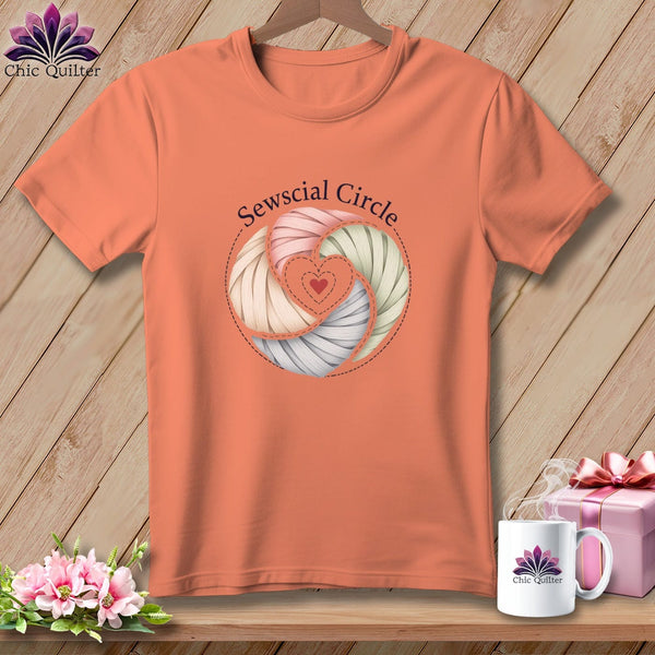 MyDesigns Physical Item S / Heather Sunset Sewcial Circle ~ Relaxed Fit Tee