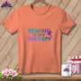 MyDesigns Physical Item S / Heather Sunset Sewing is My Therapy ~ Relaxed Fit Tee