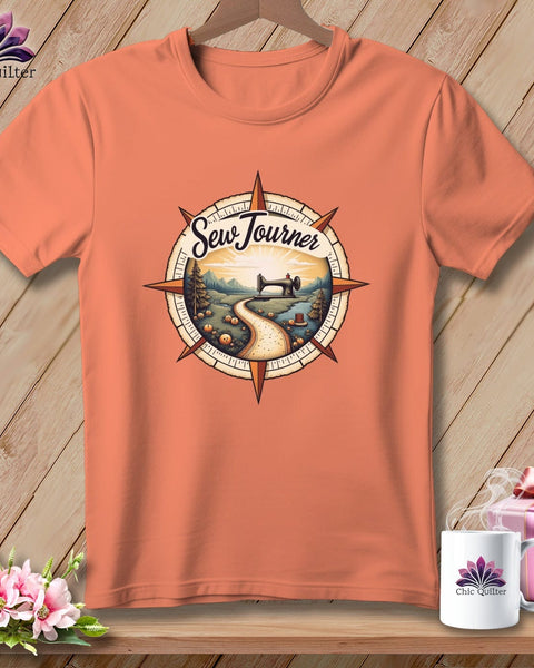 MyDesigns Physical Item S / Heather Sunset SewJourner ~ Relaxed Fit Tee