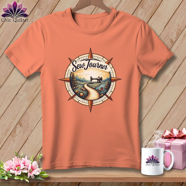 MyDesigns Physical Item S / Heather Sunset SewJourner ~ Relaxed Fit Tee