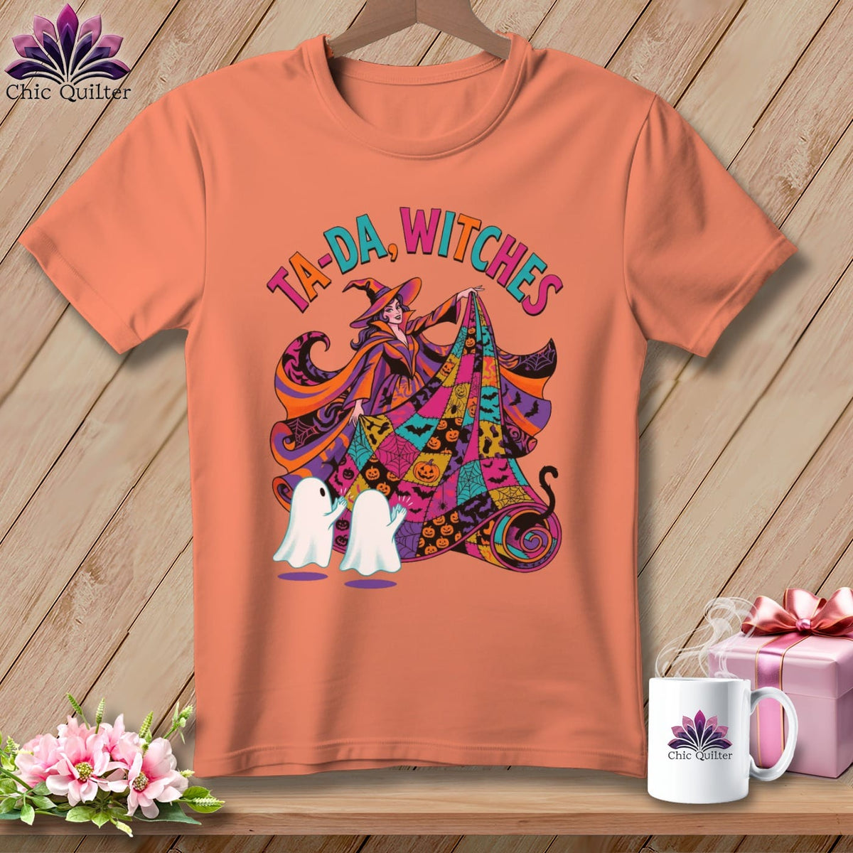 MyDesigns Physical Item S / Heather Sunset Ta-Da, Witches ~ Relaxed Fit Tee